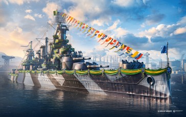 Wows, Warship, World of Warships , Video Games, Water, Ship Wallpaper