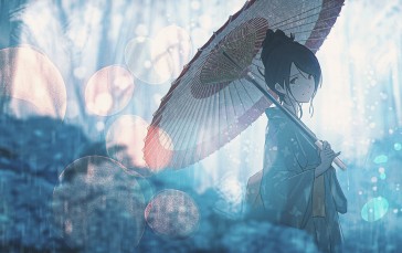 Anime, Anime Girls, Yukata, Umbrella Wallpaper