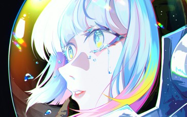 Anime, Anime Girls, Cyberpunk: Edgerunners, Lucyna Kushinada (Cyberpunk: Edgerunners), Multi-colored Hair Wallpaper