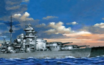 Warship, Sea, Sky, Digital Art, Military, Military Vehicle Wallpaper