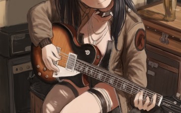 Anime, Anime Girls, Guitar, Musical Instrument Wallpaper