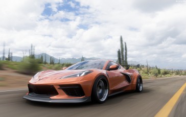 Forza Horizon 5, Screen Shot, Video Games, Car, Frontal View, CGI Wallpaper