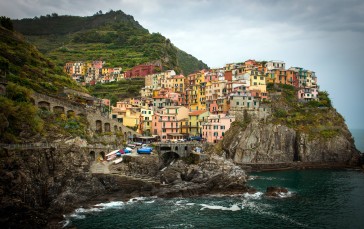Italy, House, Water, Building Wallpaper