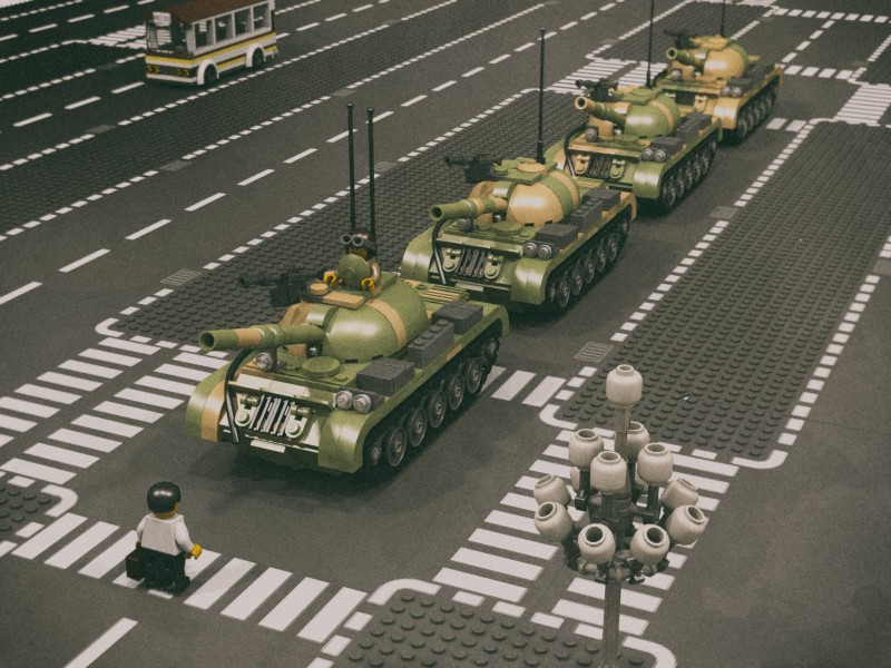 LEGO, Tiananmen Square, Tank Man, China, Toys, Military Vehicle Wallpaper