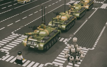 LEGO, Tiananmen Square, Tank Man, China, Toys, Military Vehicle Wallpaper
