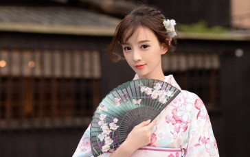 Kimono, Asian, Women Wallpaper