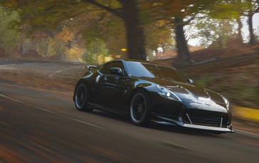 Nissan Fairlady Z, Nature, Car, Motion Blur Wallpaper
