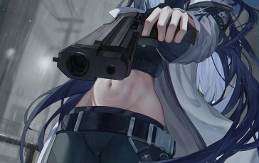 Anime, Anime Girls, Portrait Display, Gun, Girls with Guns Wallpaper