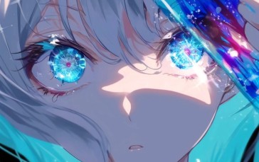 Anime, Anime Girls, Eyes, AI Art, Face Wallpaper