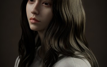 Michael Mao, CGI, Women, Long Hair Wallpaper