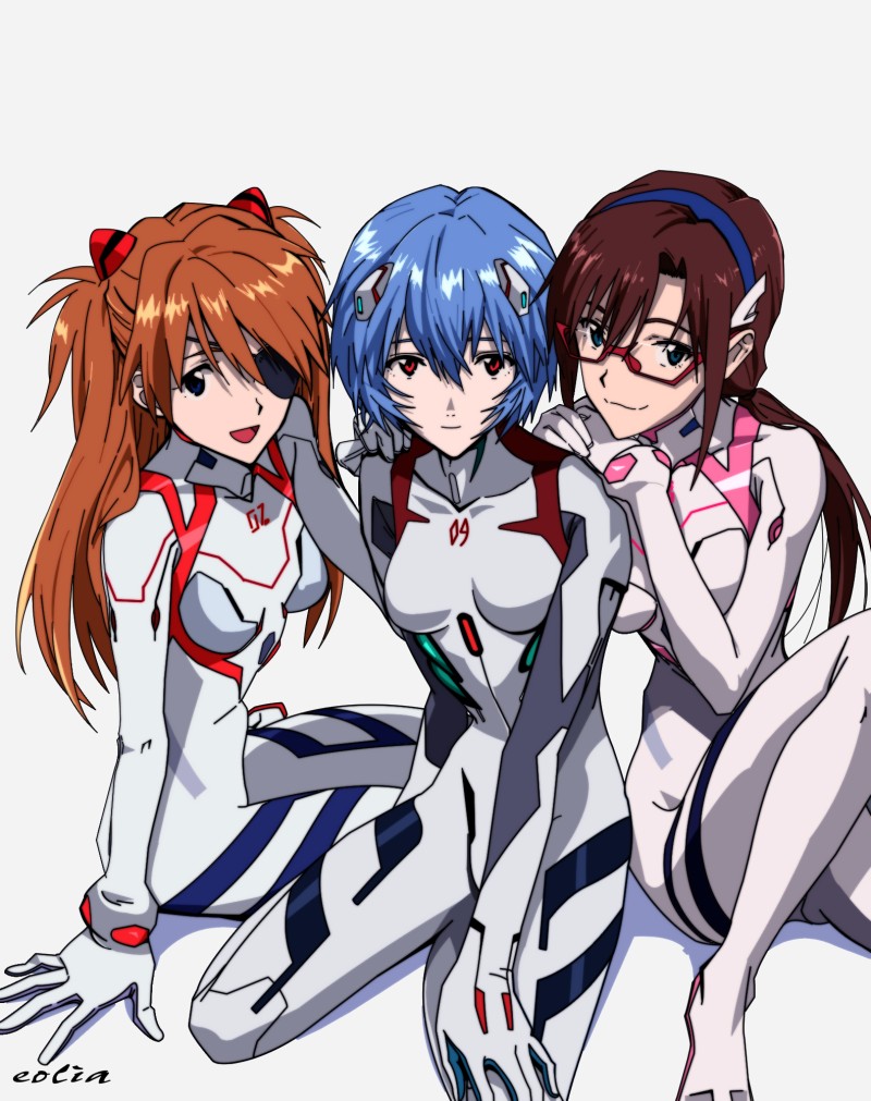 Anime, Anime Girls, Rebuild of Evangelion, Neon Genesis Evangelion, Ayanami Rei, Asuka Langley Soryu Wallpaper