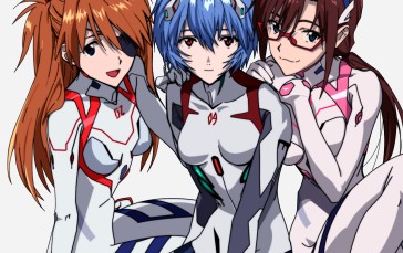 Anime, Anime Girls, Rebuild of Evangelion, Neon Genesis Evangelion, Ayanami Rei, Asuka Langley Soryu Wallpaper