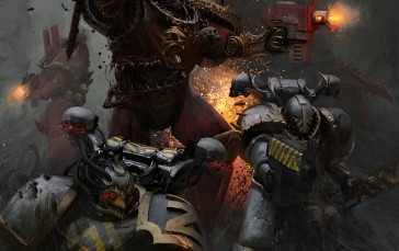 Warhammer 40,000, Khorne, Iron Warriors Wallpaper