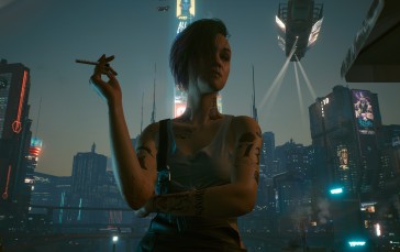 Cyberpunk 2077, Cyberpunk, Cyberpunk 2077 Phantom Liberty, Cigarettes, Judy Alvarez Wallpaper