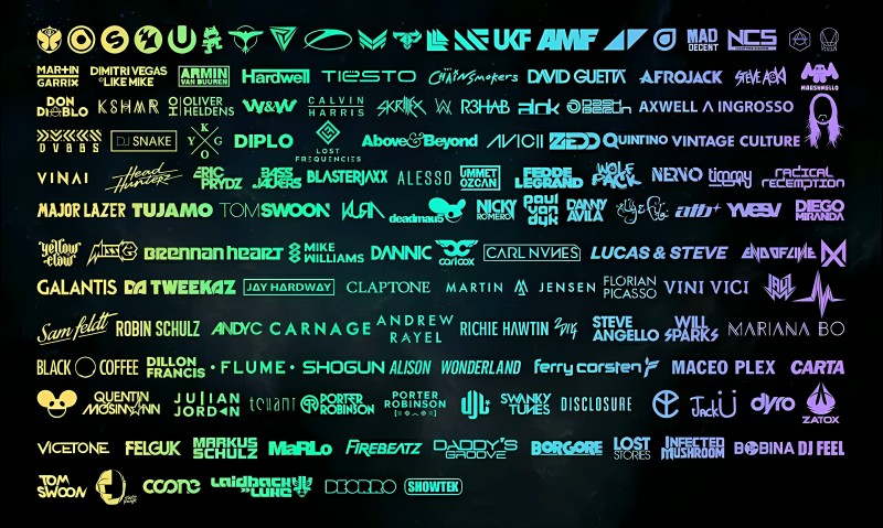 Music, Logo, Typography, Colorful, EDM Wallpaper