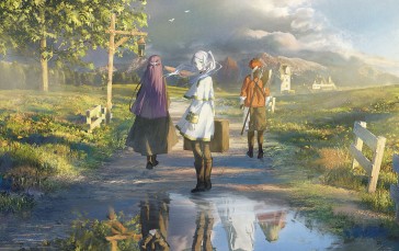 Anime Girls, Anime Boys, Frieren, Fern (Sousou No Frieren), Nature Wallpaper