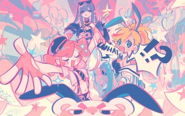 MuseDash, Buro, Marija, Anime Girls, Colorful, Question Mark Wallpaper