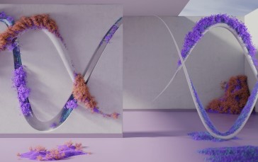 Microsoft, Flowers, Art Installation, Digital Art Wallpaper