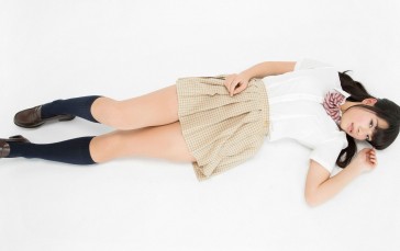 Jun Sherizawa, Gravure, Pleated Skirt, Schoolgirl, Japanese Model Wallpaper