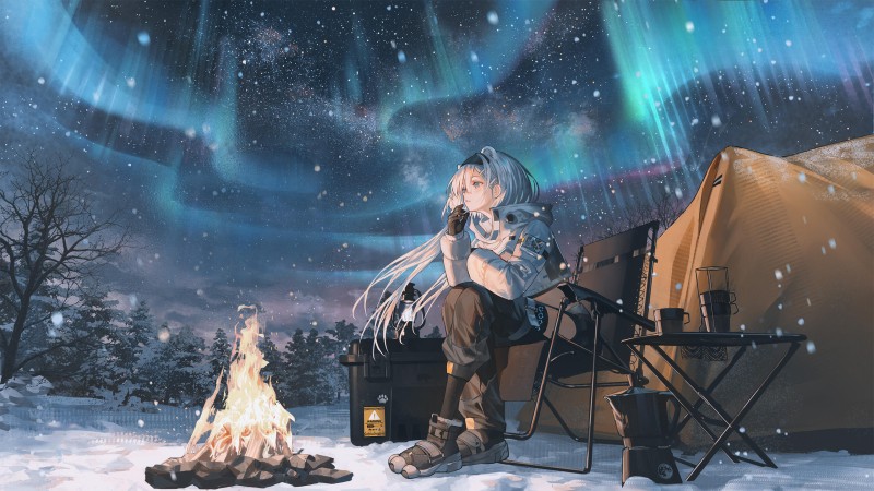 Pixiv, Anime, Anime Girls, Arknights, Aurora (Arknights) Wallpaper