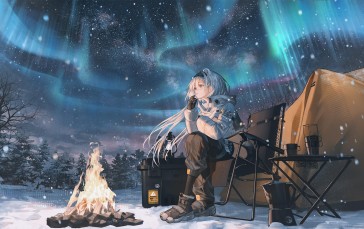 Pixiv, Anime, Anime Girls, Arknights, Aurora (Arknights) Wallpaper