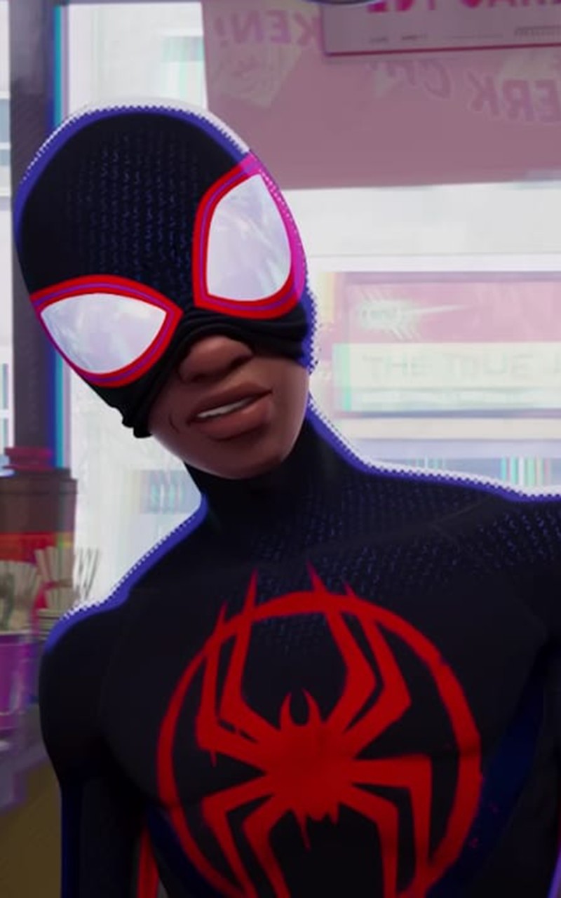Spider-Man, Spider-Man: Across the Spider-Verse, Looking at Viewer, Miles Morales Wallpaper