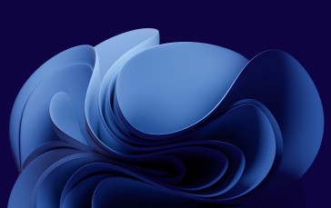 Blue, Minimalism, Abstract, 3D Abstract Wallpaper