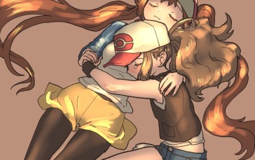 Anime, Anime Girls, Pokémon, Rosa (Pokémon), Hilda (Pokemon), Long Hair Wallpaper