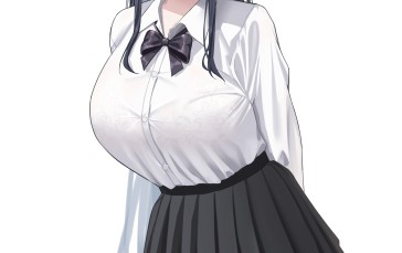 Taihou (Azur Lane), School Uniform, Anime Girls, Anime Wallpaper