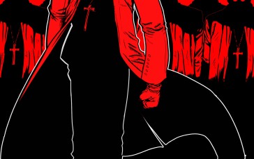 Hellsing, Hellsing Ultimate, Alexander Anderson, Black, Red Wallpaper