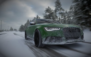 Audi, RS 6, Snow, Forza Horizon 4, Car Wallpaper