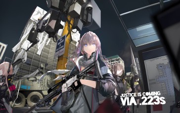 ST AR-15 (Girls’ Frontline), Girls Frontline, Anime Girls, Gun Wallpaper