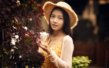 Yuan Yelang, Women, Asian, Hat Wallpaper