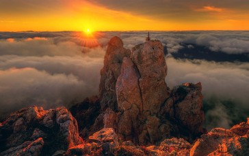 Ai-Petri, Crimea, Mountain Top, Sun Wallpaper