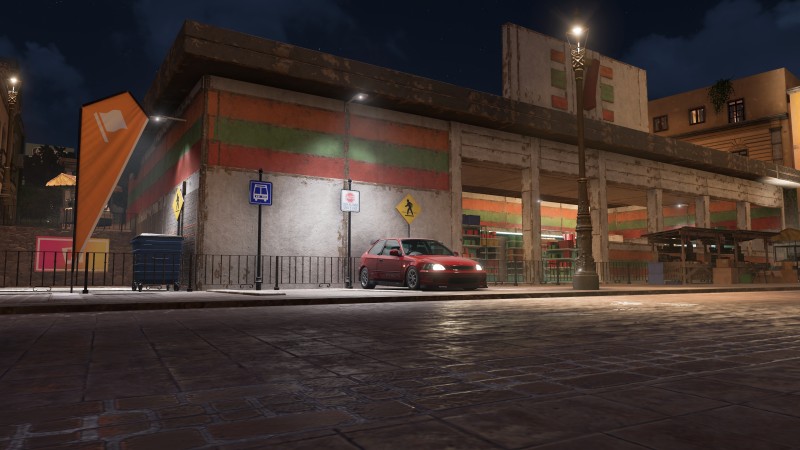 Forza Horizon 5, Car, Sports Car, Night, Honda Civic Wallpaper