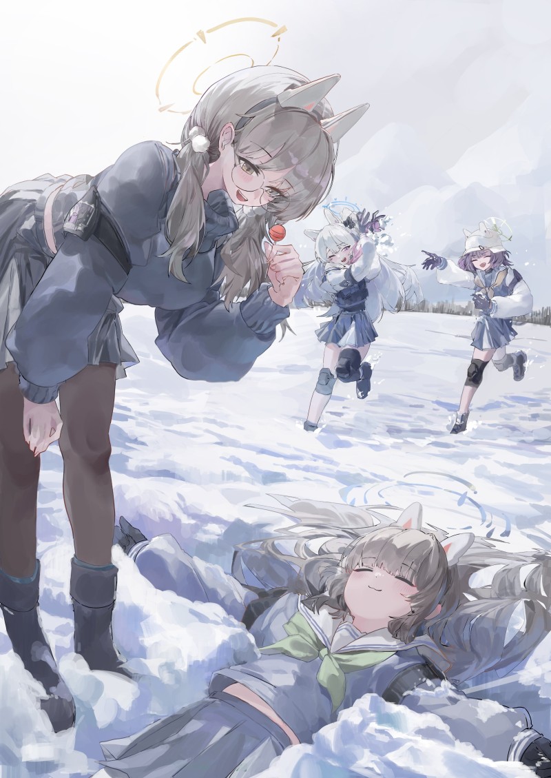 Anime, Anime Girls, Snow, Portrait Display, Tsukiyuki Miyako Wallpaper