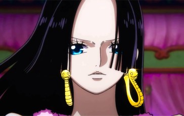 Boa Hancock, Shichibukai, Blue Eyes, Black Hair, Anime Girls Wallpaper