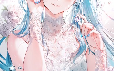 Anime, Anime Girls, Hatsune Miku, Vocaloid, Blue Hair Wallpaper
