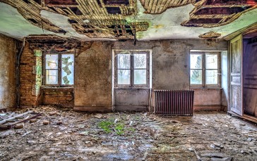 Ruins, Abandoned, Urban Decay, Radiator, Interior Wallpaper