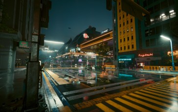 City, Cyberpunk, Night, CD Projekt RED, Video Game Art, Screen Shot Wallpaper