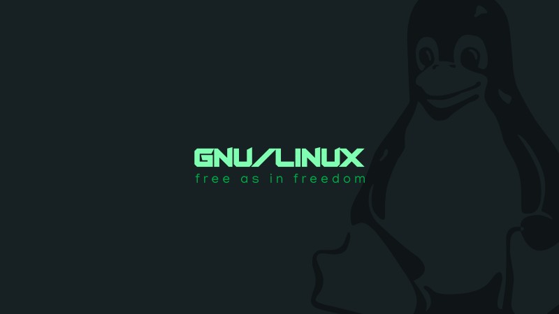 GNU, Linux, Tux, Simple Background Wallpaper