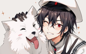 Anime, Anime Boys, Hat, Red Eyes Wallpaper
