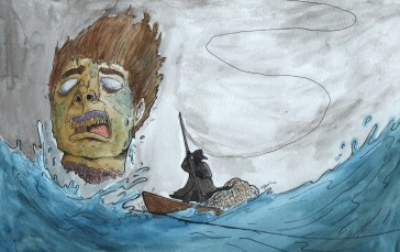 Fisherman, Artwork, Head, Water, Behance, Boat Wallpaper