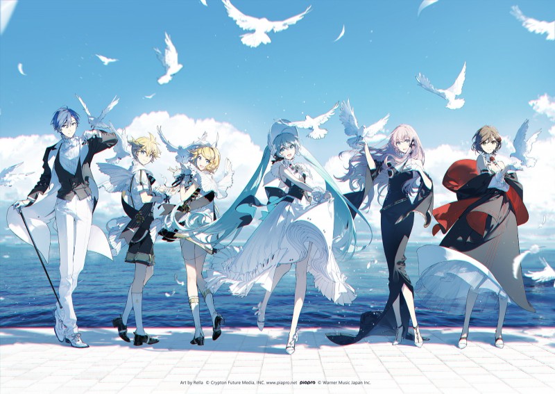 Hatsune Miku, Anime, Kagamine Len, Birds, Kagamine Rin Wallpaper