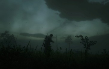 Red Dead Redemption 2, Arthur Morgan, Video Game Characters, Screen Shot, Sky, Clouds Wallpaper