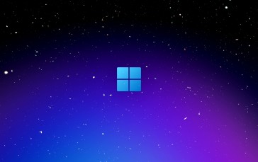 Logo, Microsoft, Space, Simple Background Wallpaper