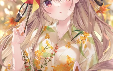 Anime, Anime Girls, Kimono, Mask Wallpaper