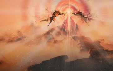 Honor of Kings, Digital Art, Mountains, Video Games Wallpaper