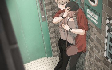 Anime Boys, Anime Girls, Anime Couple, Women, Long Hair, Standing Wallpaper