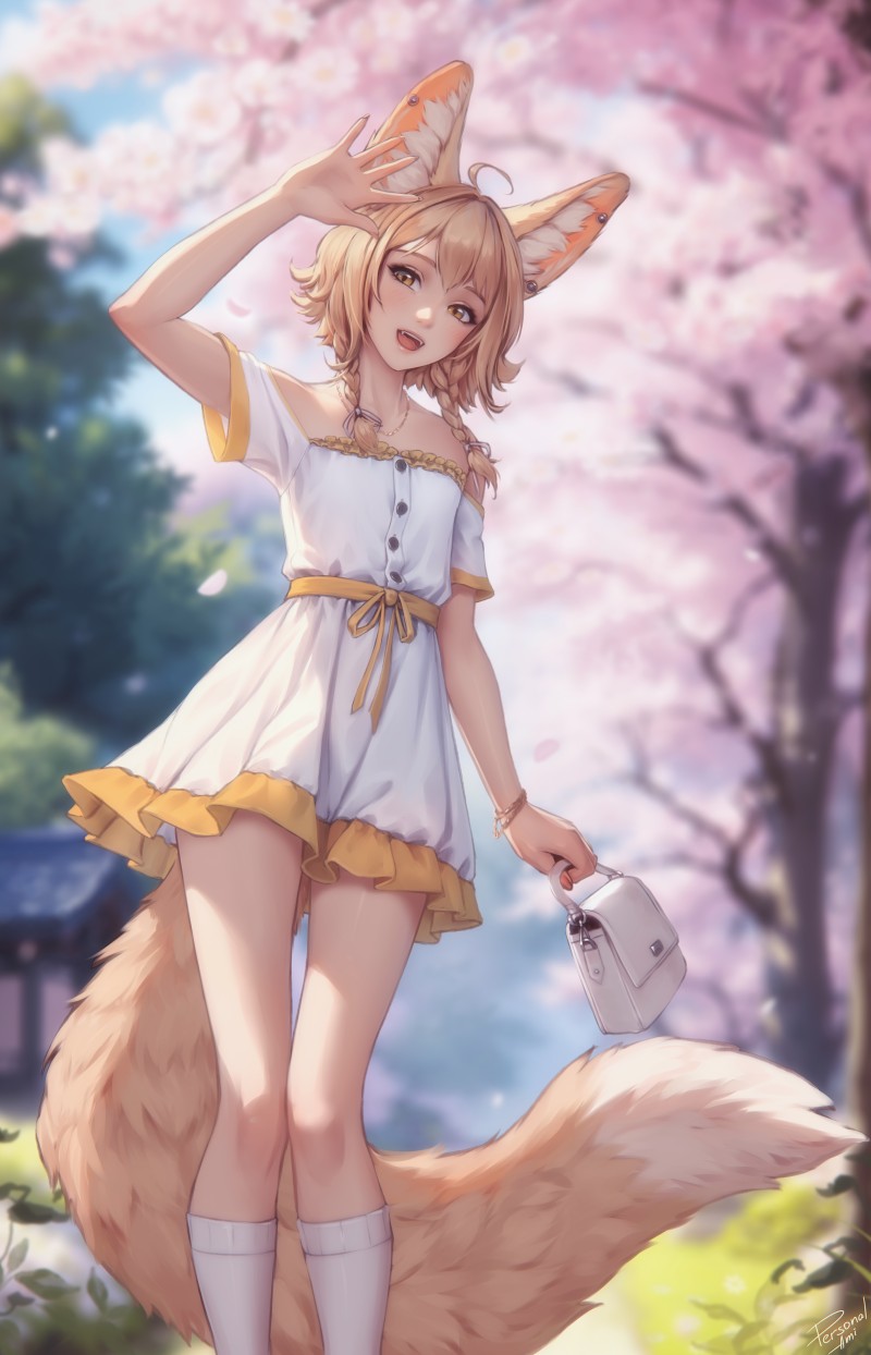 Khiara (OC), Anime, Anime Girls, Fantasy Girl, Animal Ears, Tail Wallpaper
